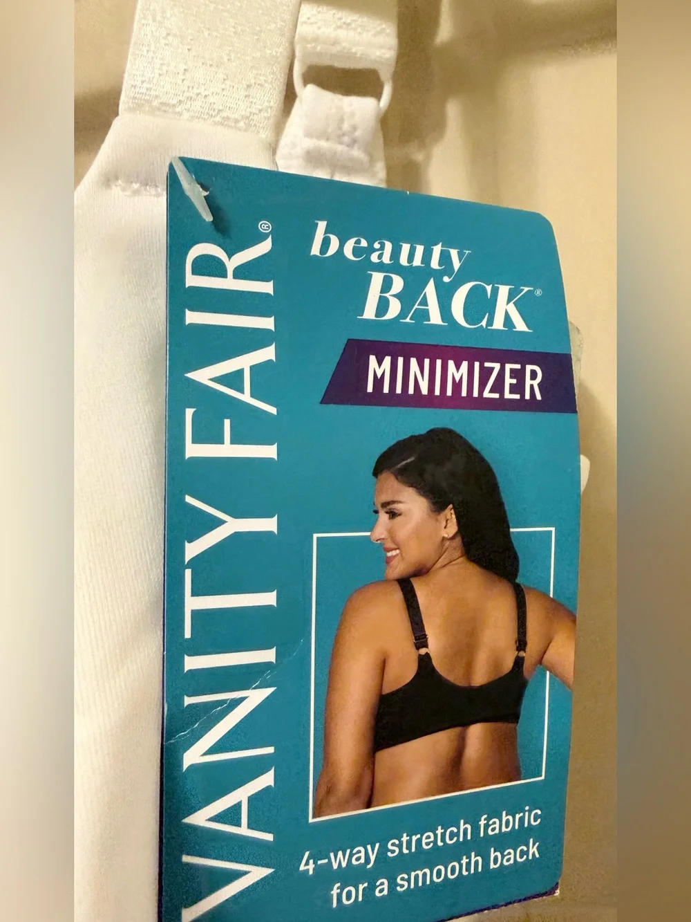 Vanity Fair Beauty Back Minimizer Bra in Star White  Size 36 H